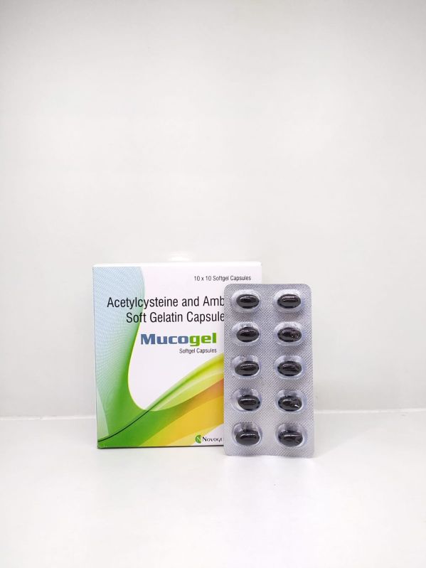 Mucogel Softgel Capsules, Grade Standard : Medicine Grade