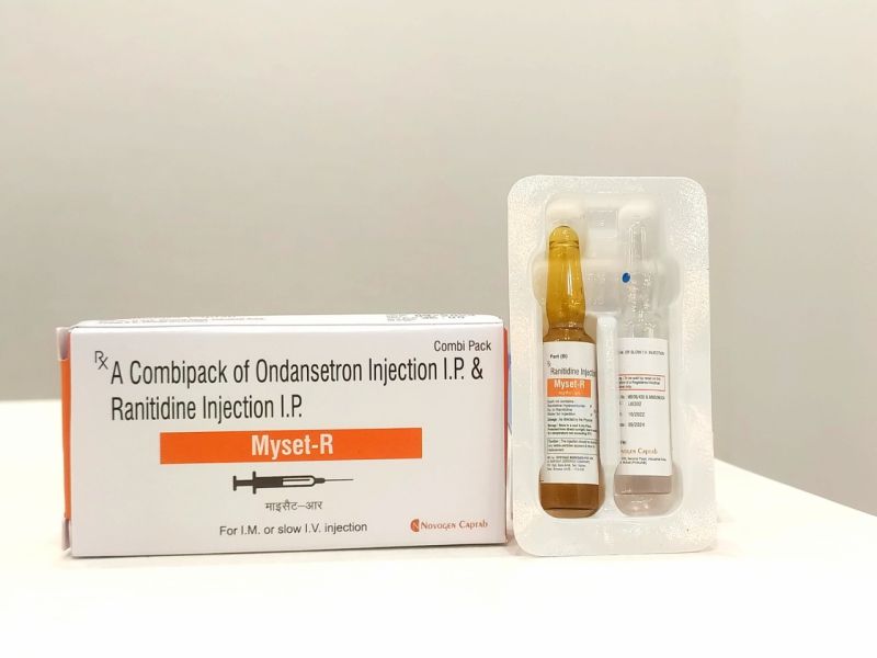 Myset-R Ondansetron And Ranitidine Injection, Grade : Medicine Grade