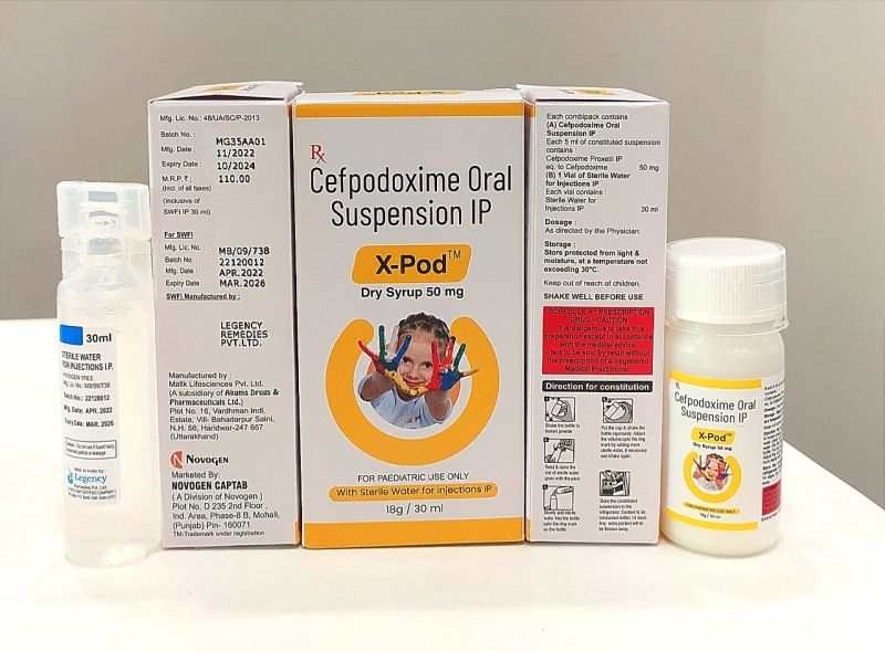 X-Pod Cefpodoxime Oral Suspension, Packaging Type : Bottle