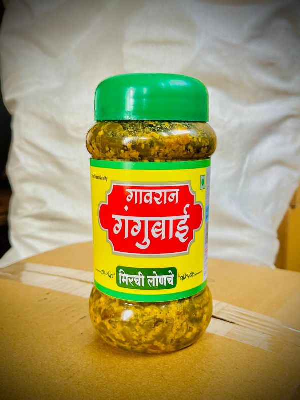 Gavran Gangubai Chilli Pickle, for Home, Hotel, Restaurants, Taste : Spicy