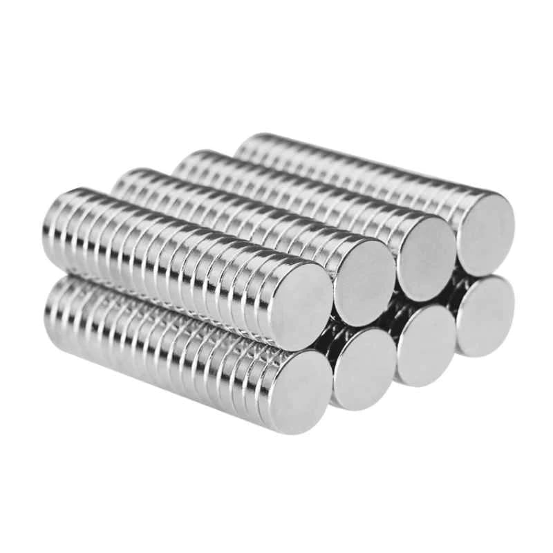 Metallic Polished 10x1 mm Neodymium Magnet, for Industrial Use
