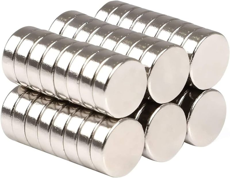 Polished 15x3 mm Neodymium Magnet, for Industrial Use, Color : Metallic