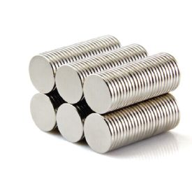 Shiny Silver Round Stainless Steel Rare Earth Magnet, for Industrial