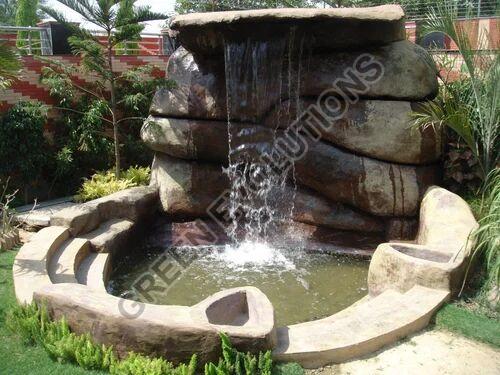 Stone Outdoor Waterfall Fountain, Power Source : Electric