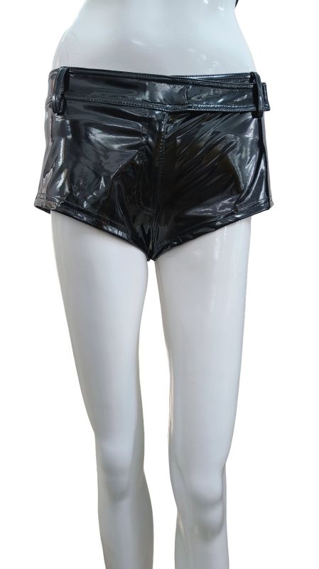 Plain Leather Ladies PVC Hot Pants, Size : Multisize