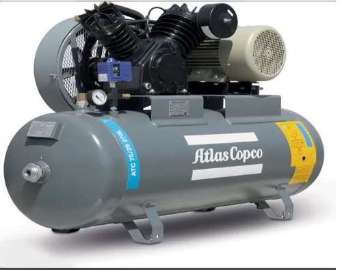 Atlas Copco Blue Electric Polished Low Pressure Screw Compressor, Certification : ISI Certified