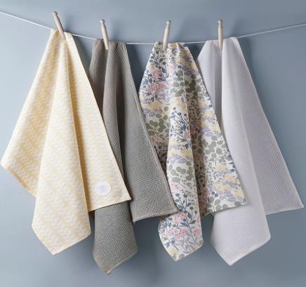 4 Pcs Nordic Kitchen Cotton Towel, Size : 50 x 70 cm