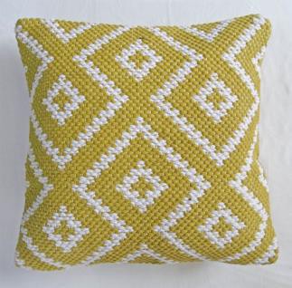 Cotton Crochet Knitted Cushion Cover, Size : 43X43 cm