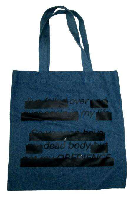 Denim Printed Shopping Bag