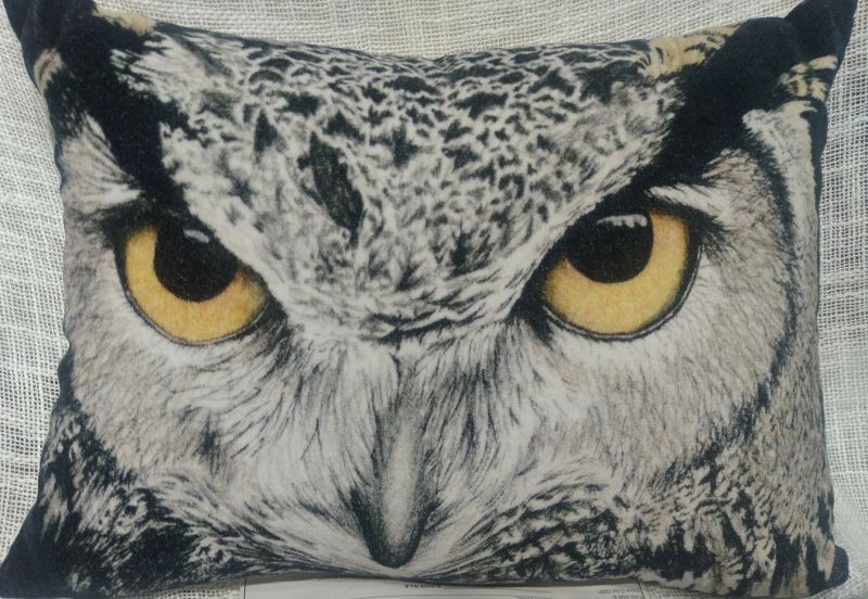 Digital Owl Print Cushion Cover, for Sofa, Bed, Chairs, Size : 35X45 Cm