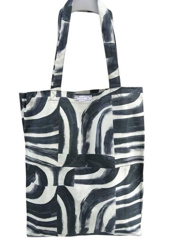 Printed Cotton Handmade Shopping Bag, Size : One Size
