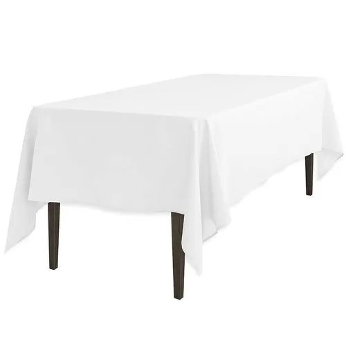 Plain White Cotton Table Cloth