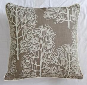 Square Cotton Tree Printed Cushion Cover, for Sofa, Bed, Chairs, Size : 40cm X 40cm