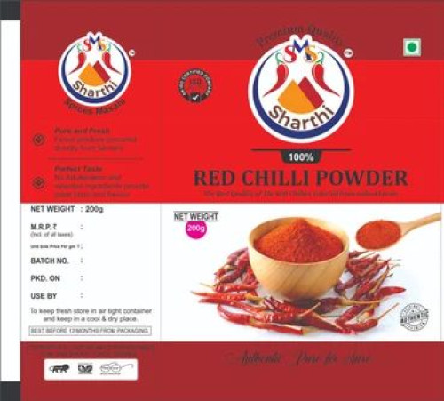 Sharthi 200g Red Chilli Powder, Shelf Life : 6 Months