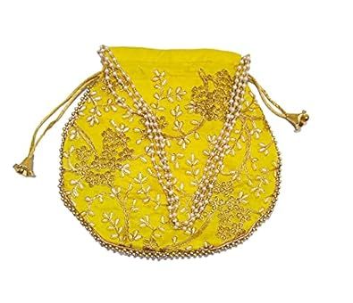 yellow1ath Fabric Potli Bag