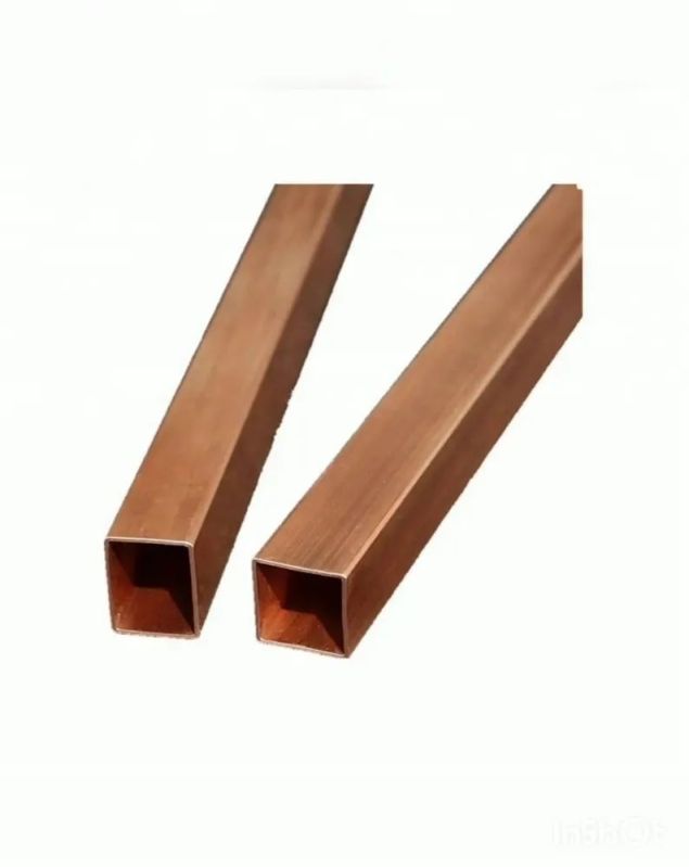 Copper Square Pipe, for Construction, Feature : High Strength, Fine Finishing