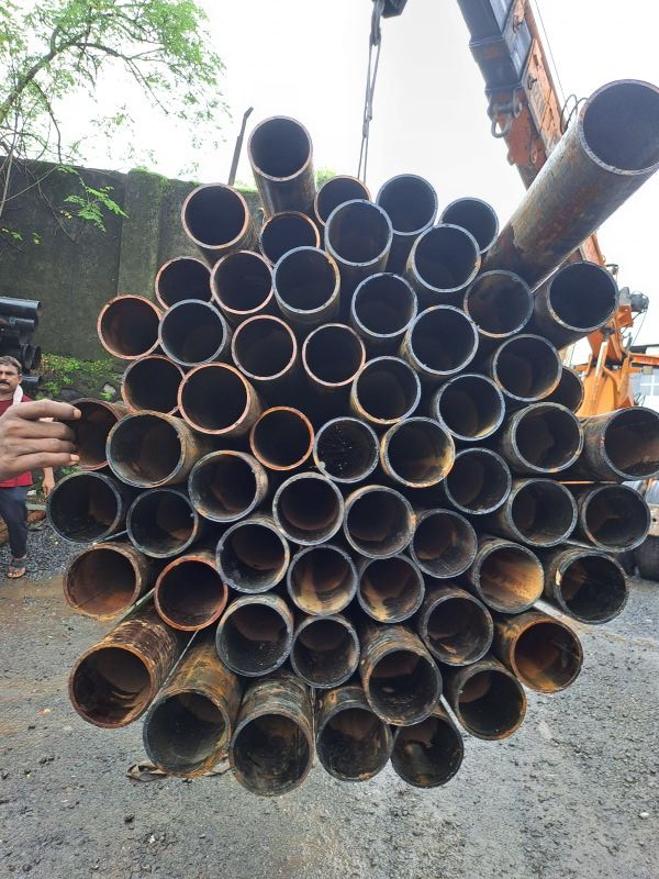 Round Mild Steel Seamless Pipe, For Water Treatment Plant, Dimension : 20-300mm