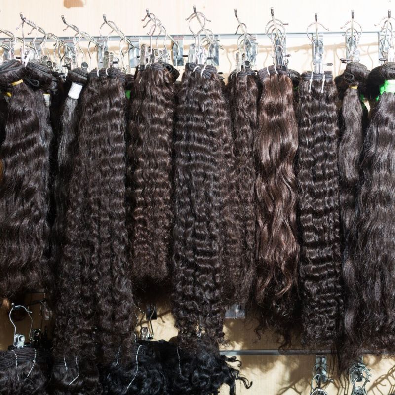 Curly Hair Extensions, For Parlour, Personal, Length : 10-20inch, 15-25inch, 25-30inch, 30-35inch
