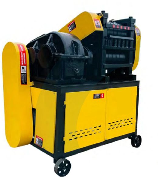 Yellow Semi Automatic Rebar Scrap Straightening Machine Gx6-14, Power : 6-9kw, 5.5kw+2.2kw