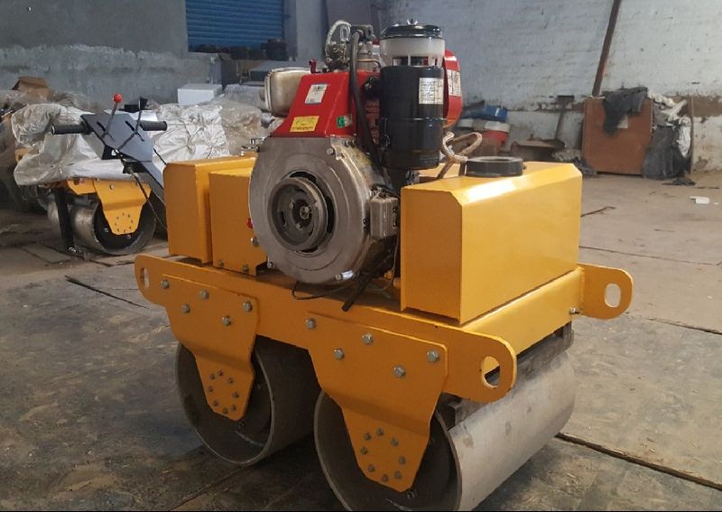 SUBHI Yellow Cast Iron 550KG Walk Behind Roller FVR600, for SOI, Fuel Type : Diesel