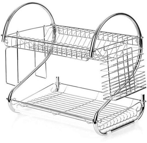 Silver Polished Stainless Steel Rack