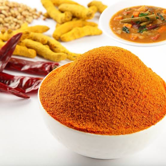 Blended Organic Sambar Powder, For Cooking, Spices, Food Medicine, Cosmetics, Packaging Type : Plastic Pouch