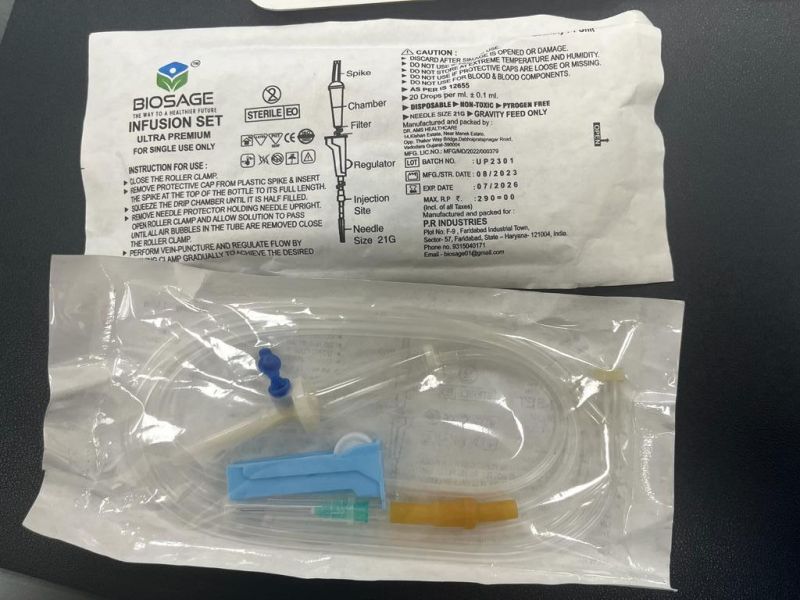 Biosage Infusion Set, for Hospital, Tube Material : PVC
