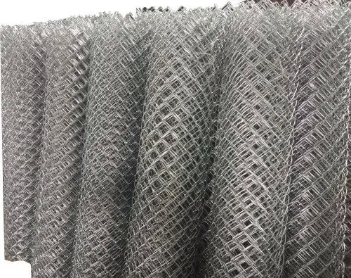 Silver Galvanized Iron Domestic Chain Link Fencing, for Home, Indusrties, Roads, Stadiums