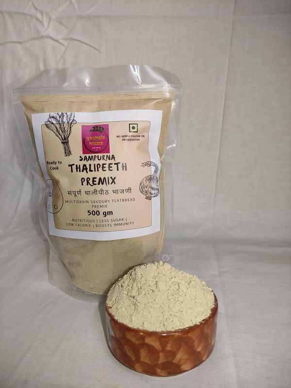 Akshaja House Light Brown Thalipeeth Mix Flour, For Make Chilla/paratha, Packaging Type : Pp