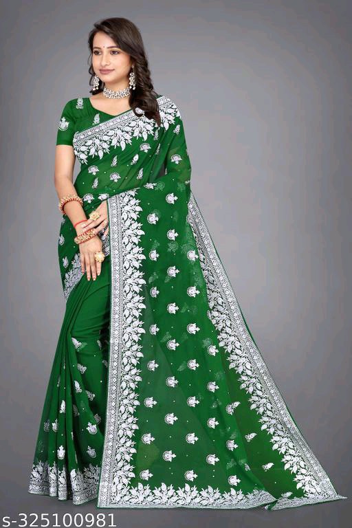 Unstitched silk saree, Speciality : Easy Wash, Anti-Wrinkle
