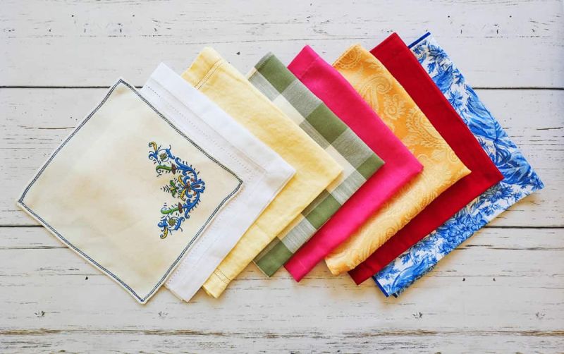 Rectangular Fabric Napkin, for Hotel, Home, Feature : Attractive Design, Skin Friendly