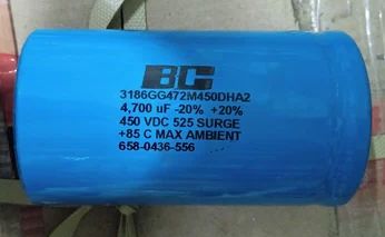 Blue Single Phase 50/60 Hz Aluminium BC Electrolytic Capacitor