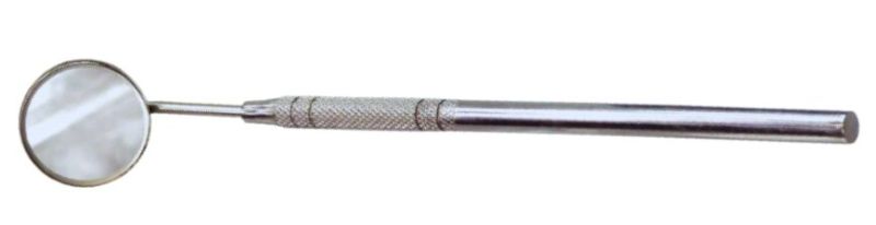 Dental Mirror With Handle Metal