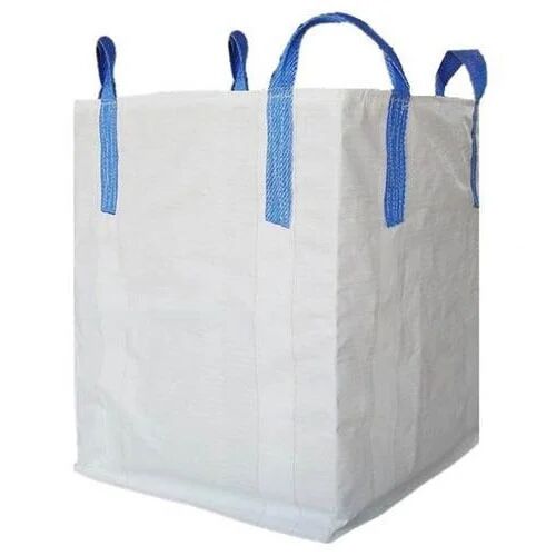 White Polypropylene Plain PP Jumbo Bag, for Packaging, Style : Bottom Stitched
