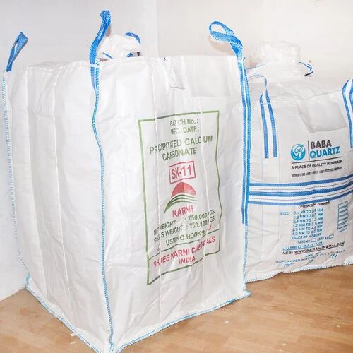 Polypropylene Printed PP Jumbo Bag, for Packaging, Style : Bottom Stitched