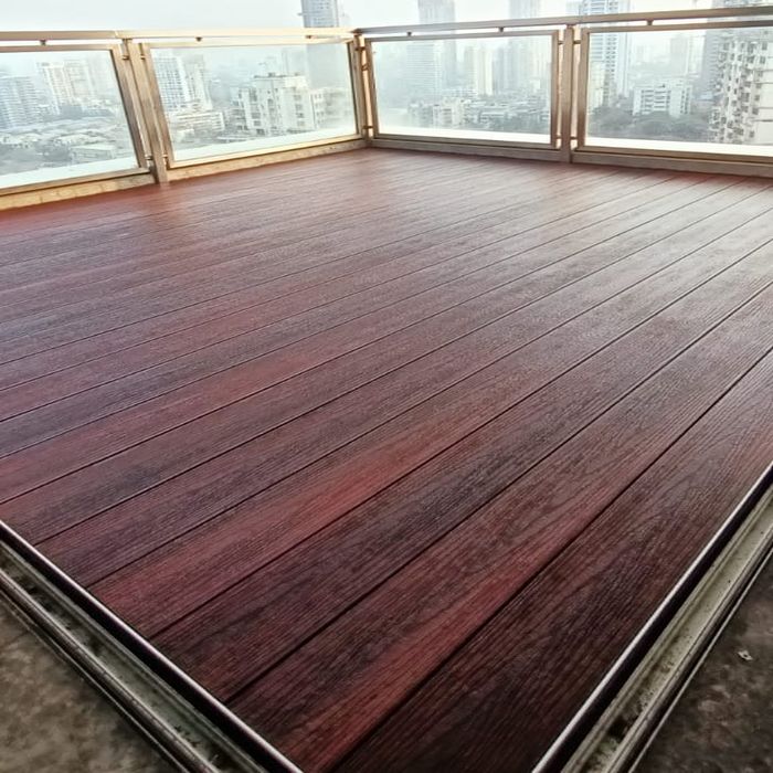 Brown Polished WPC Composite Floorings, Size : Standard