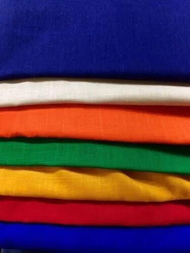 Multicolor Cotton Slub Fabric