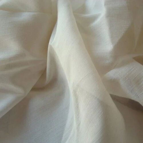 White MT Cotton Voile Fabric, for Making Garments