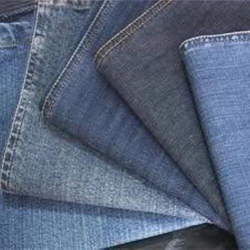 Plain Multicolor Denim Fabric