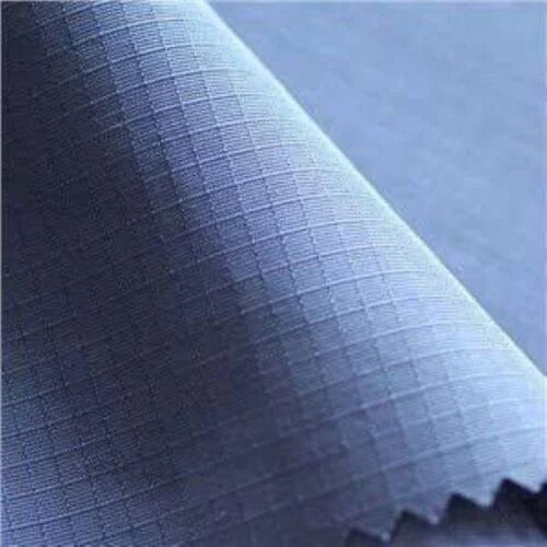 Blue Plain Ripstop Nylon Fabric, for Garments
