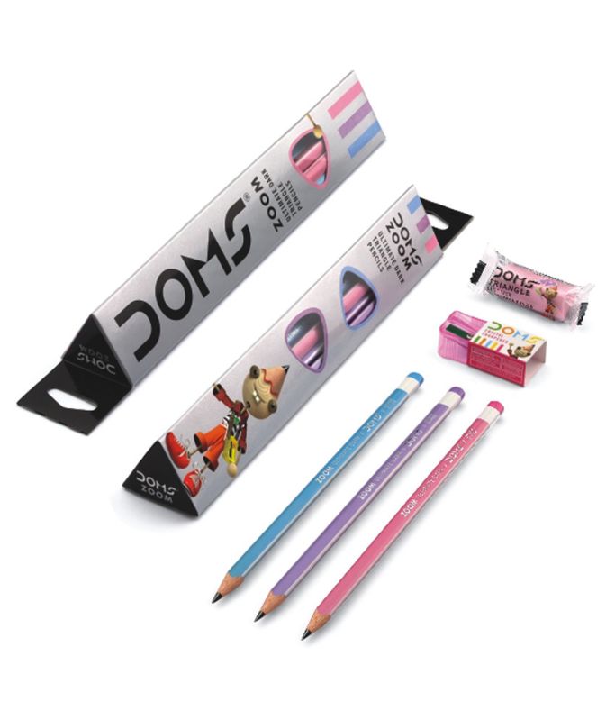 Doms Pencils, for Writing, Packaging Type : Paper Box