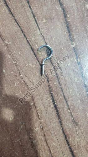 Silver 1.5 Inch SS Cup Screw Hook, for Fittings Use, Feature : Durable