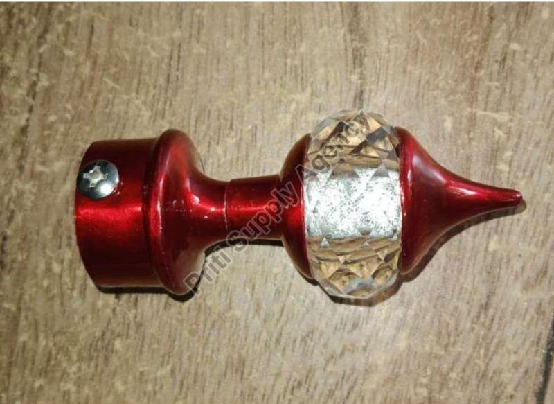 Red & Sliver Aluminium Curtain Bracket, Length : 1inch