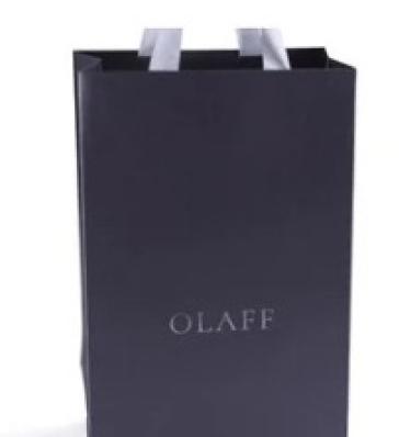 Stylish Black Printed Paper Carry Bag, For Shopping, Household