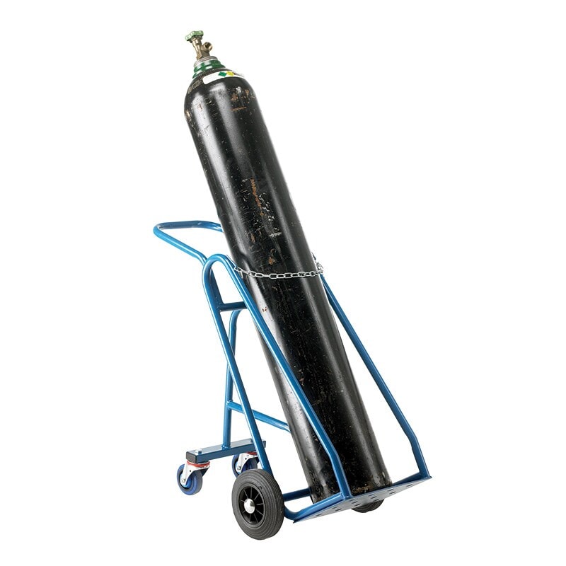 Mild Steel 4 Wheel Cylinder Trolley, Feature : Easy Operate, Moveable, Rustproof, Shiny Look, Water Resistant