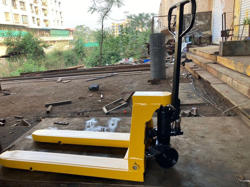 Heavy Duty Customized Hand Pallet Truck, Color : Yellow