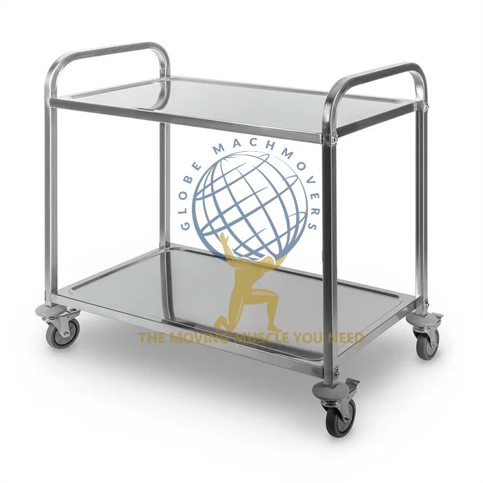 Stainless Steel Industrial Tray Trolley, Style : Antique