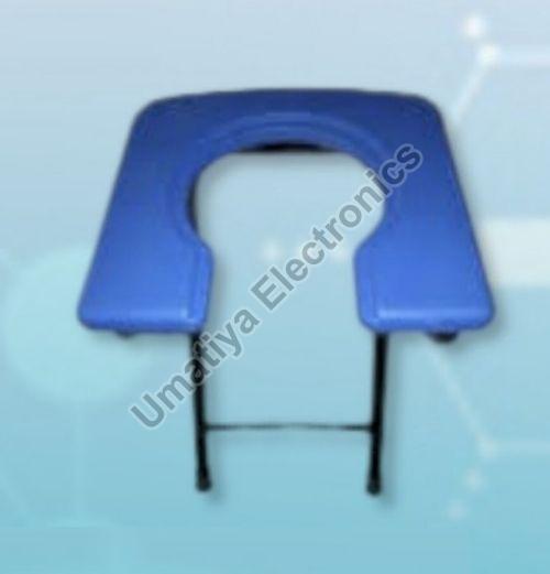 Blue Plain Polished Stainless Steel Commode Stool, Size : All Sizes