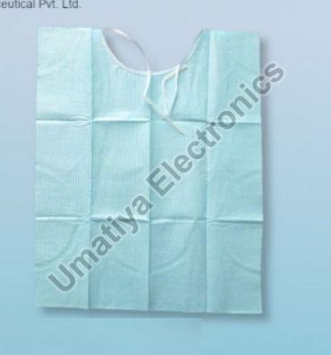 Sky Blue Polypropylene Dental Patient Bibs, for Cleaning, Size : All Sizes