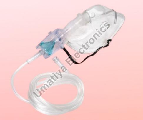 Transparent Plastic Nebulizer Mask, for Hospital Use, Feature : Disposable